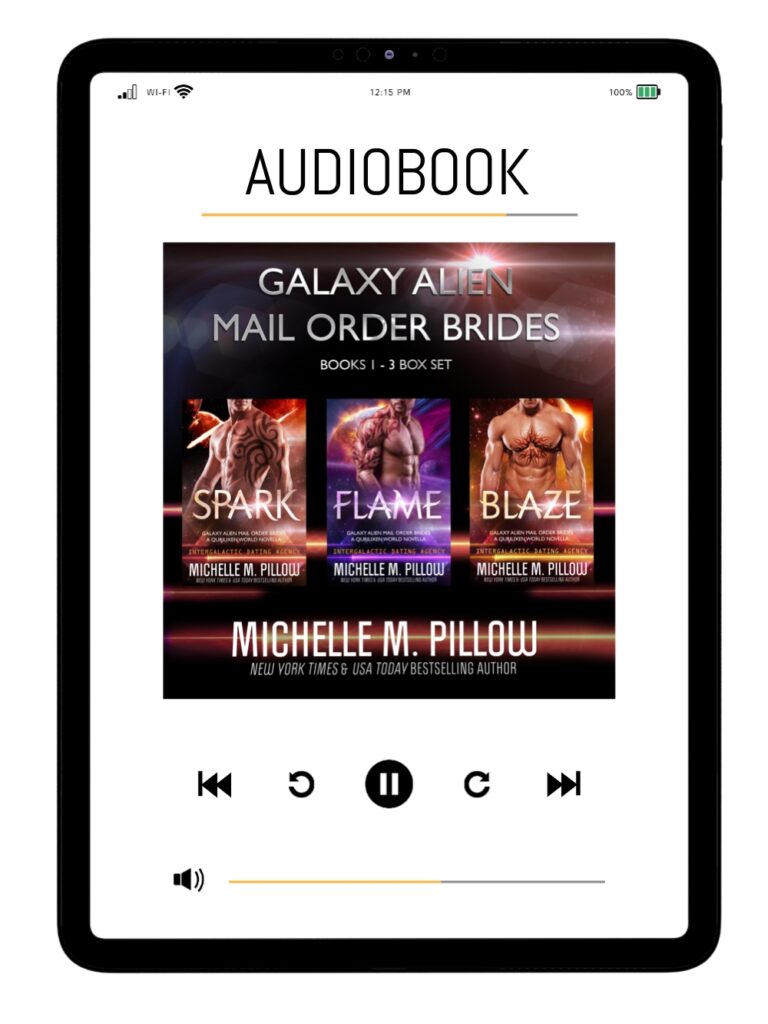 Galaxy Alien Mail Order Brides Books 1-3 Audiobook Box Set Book Cover