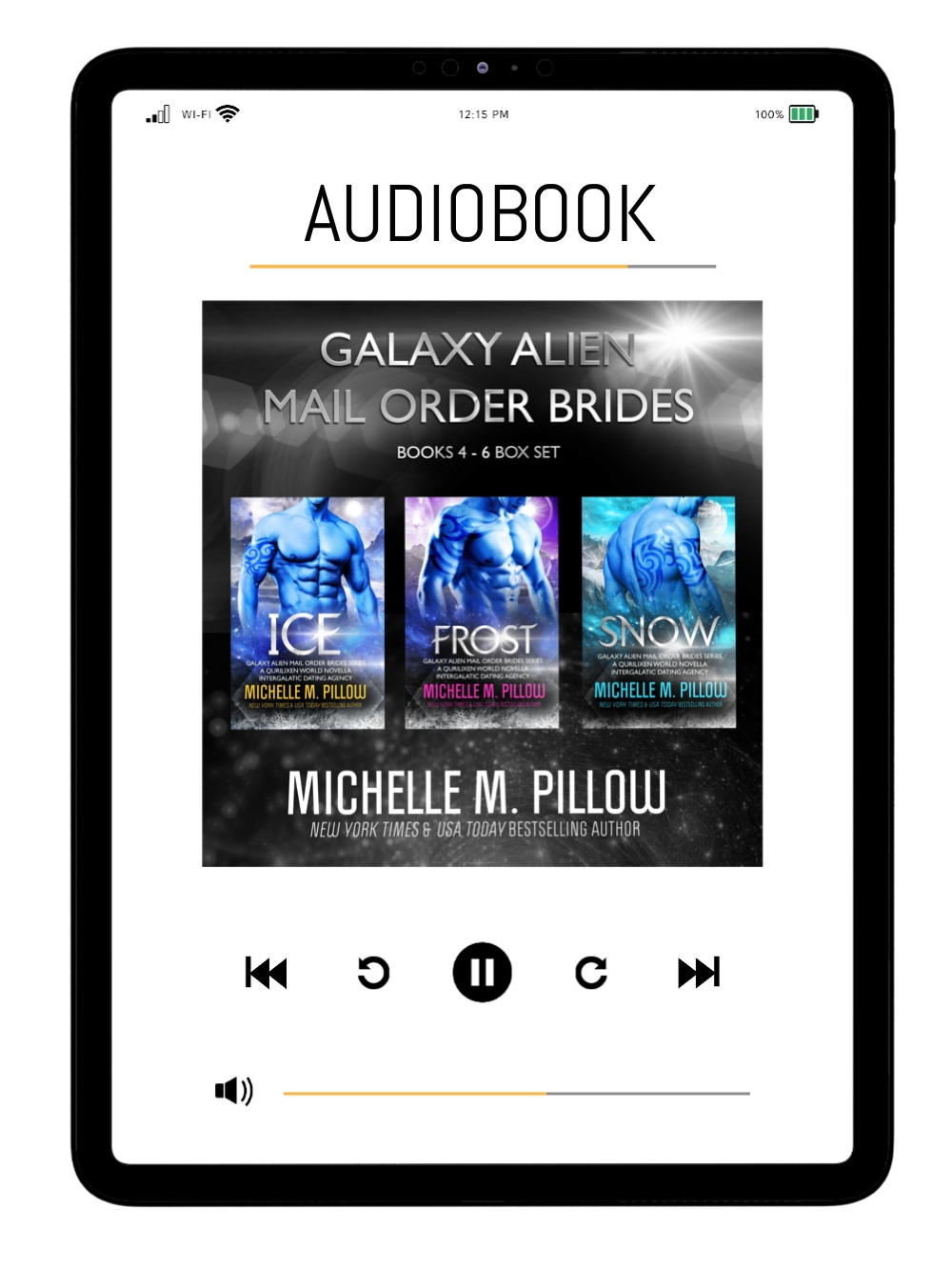Galaxy Alien Mail Order Brides Books 4-6 Audiobook Box Set Cover Image